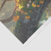 Decoupage van oostelijk blauwvogelbos tissuepapier (Detail)