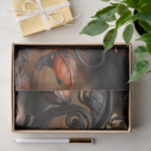 Decoupage van Oranje Rozen Tissuepapier (Geschenk)