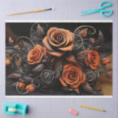 Decoupage van Oranje Rozen Tissuepapier (Craft)