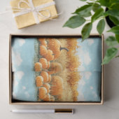 Decoupage van pompoenpatchpatroon tissuepapier (Geschenk)