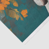 Decoupage van White Pit Bull Tissuepapier (Detail)