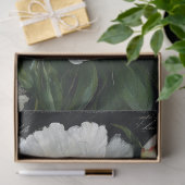 Decoupage van witte pioenroos tissuepapier (Geschenk)