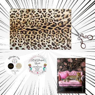 Decoupage Vetle Luipaardprint Achtergrond Tissuepapier