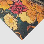 Decoupage Vibrant Lady Day of Dead Tissuepapier (Detail)