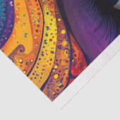 Decoupage Vibrant Mardi Gras Mask Tissuepapier (Detail)