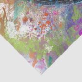 Decoupage Vibrant Monkey Abstract Art Headphones  Tissuepapier (Detail)