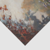 Decoupage Victoriaans dame in zwarte jurk en poede Tissuepapier (Detail)