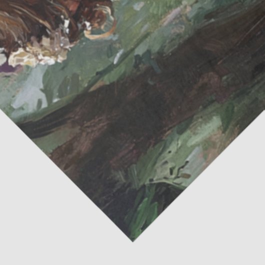 Decoupage Victorian Woman Romantic Scene Parasol Tissuepapier (Detail)