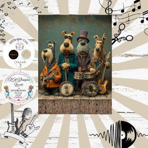 Decoupage Vintage Honden Rockband Vacht Veren Funk Tissuepapier