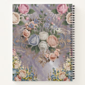 Découpage Vintage Monogramme floral Carnet spiral (Dos)