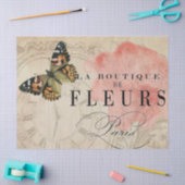 Decoupage voor de losbladige vlinder La Boutique Tissuepapier (Craft)