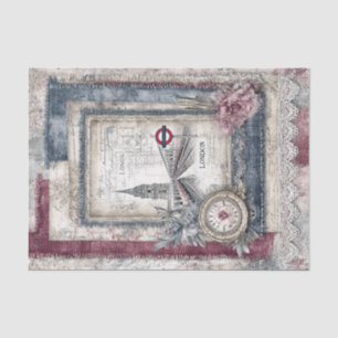 Decoupage voor London & Lace Tissuepapier