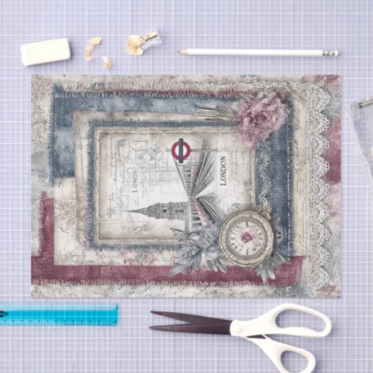 Decoupage voor London & Lace Tissuepapier (Craft)