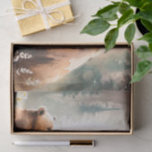 Decoupage waterverf beer liefhebbers tissuepapier (Geschenk)