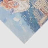 Decoupage Waterverf Elegant Lady Ocean & Poedel Tissuepapier (Detail)