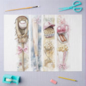 Decoupage Waterverf Vertical Panels Baseball Tissuepapier (Craft)