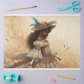 Decoupage Weefseldocument Victoriaans Afrikaans-Am Tissuepapier (Craft)