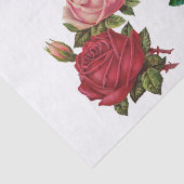 DECOUPAGE WEEFSELPAPIER : ROZEN TISSUEPAPIER (Detail)