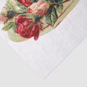 DECOUPAGE WEEFSELPAPIER : TEACUP EN FRANS TISSUEPAPIER (Detail)