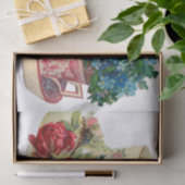 DECOUPAGE WEEFSELPAPIER : TEACUPS TISSUEPAPIER (Geschenk)