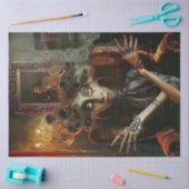 Decoupage Weird en Weider Art of Woman Tissuepapier (Craft)