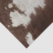 Decoupage Western Brown White Cowhide Texture  Tissuepapier (Detail)