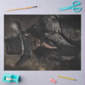 Decoupage Westerne Outlaw in Black-Jack McGraw Tissuepapier (Craft)