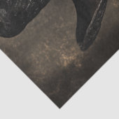 Decoupage Westerne Outlaw in Black-Jack McGraw Tissuepapier (Detail)