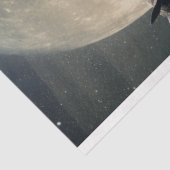 Decoupage Westerne Scène Cowboy Moon Sunsetting Tissuepapier (Detail)