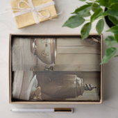 Decoupage Whimsical 3 Varkens Geruite Jurken Tissuepapier (Geschenk)