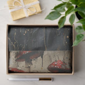 Decoupage Whimsical Afbeelding Man Suit Paddestoel Tissuepapier (Geschenk)