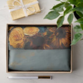 Decoupage Whimsical Blue Cracked Highland Koe Tissuepapier (Geschenk)