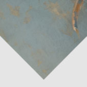 Decoupage Whimsical Blue Cracked Highland Koe Tissuepapier (Detail)