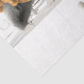 Decoupage Whimsical Boho Fox  Kleding Tissuepapier (Detail)