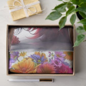 Decoupage Whimsical Cat Blossom Whiskers Tissuepapier (Geschenk)