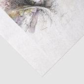 Decoupage Whimsical Cats Fits 8 x 10 Canvas  Tissuepapier (Detail)