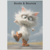 Decoupage Whimsical Dancing Cat  Tissuepapier (Voorkant)