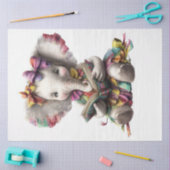 Decoupage Whimsical Elephant Reading voor studente Tissuepapier (Craft)