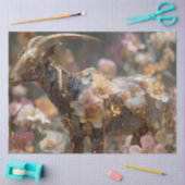 Decoupage Whimsical Floral Goat Futuristic Tissuepapier (Craft)