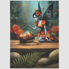 Decoupage Whimsical Flower Fairy Seidenpapier Tissuepapier