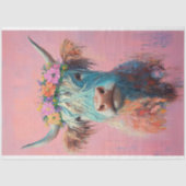 Decoupage Whimsical Highland Bessie Tissuepapier (Voorkant)