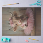 Decoupage Whimsical Highland Mini Koe & Koffie Tissuepapier (Craft)