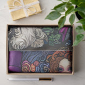 Decoupage Whimsical Hippie Chic & Standaard Poedel Tissuepapier (Geschenk)