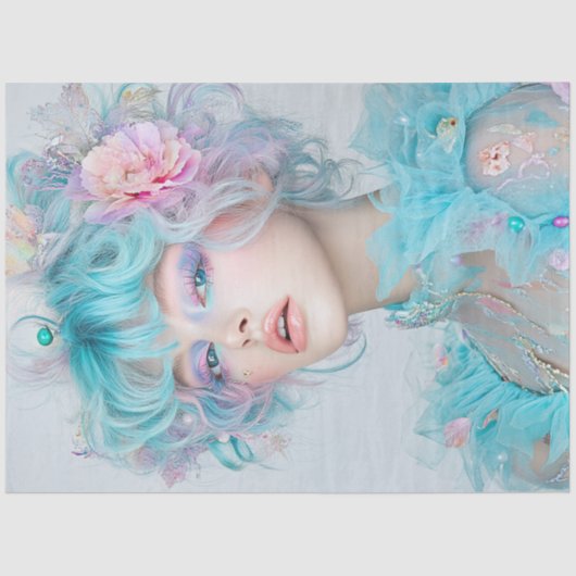 Decoupage Whimsical Lady Sunkissed Style Tissuepapier (Voorkant)