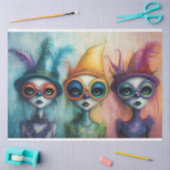 Decoupage Whimsical Lady Trio uit Whimsyville Tissuepapier (Craft)