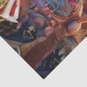 Decoupage Whimsical Mad Tea Party Fantasy Art Tissuepapier (Detail)