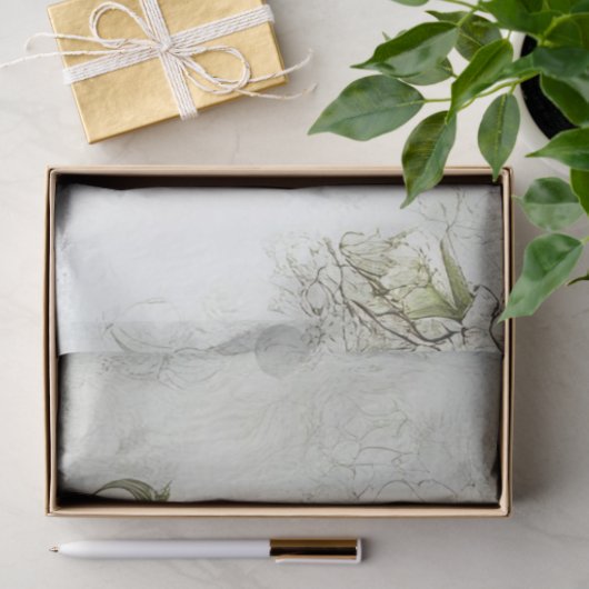 Decoupage Whimsical Scrapbooking  Boot Tissuepapier (Geschenk)