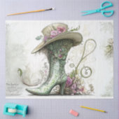 Decoupage Whimsical Scrapbooking  Boot Tissuepapier (Craft)
