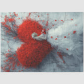 Decoupage Whimsical Valentijn Heart & Lady Tissuepapier (Voorkant)