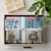 Decoupage Whimsical Wackadoodle Character Club 1 Tissuepapier (Geschenk)